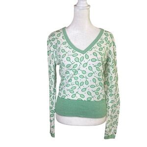 VTG Y2K Tommy Hilfiger Tennis V-Neck Knit Long Sleeve Top Preppy Sz M Old Money